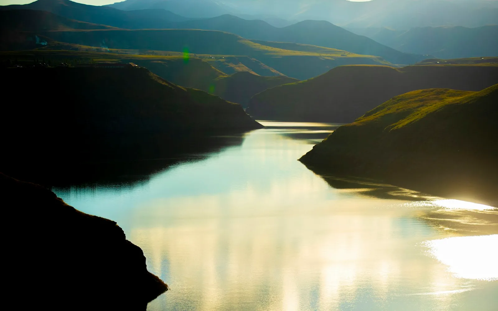 Mountain landscape in Lesotho